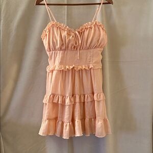 Wild Fable Pink Ruffle Mini Dress